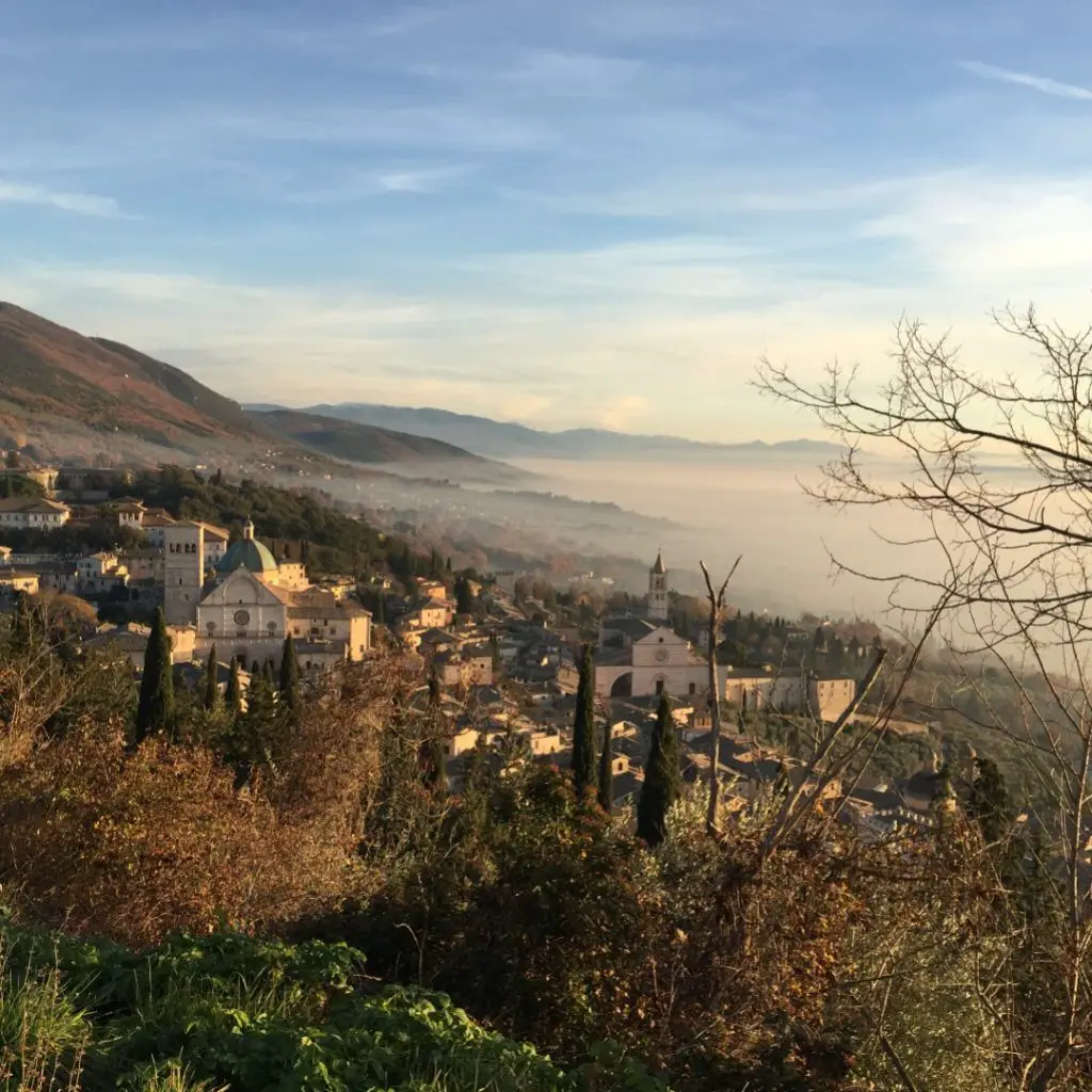 Assisi above the clouds